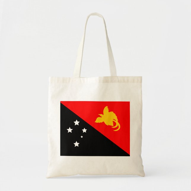 Papua Nya Guinea flagga Tygkasse (Framsidan)
