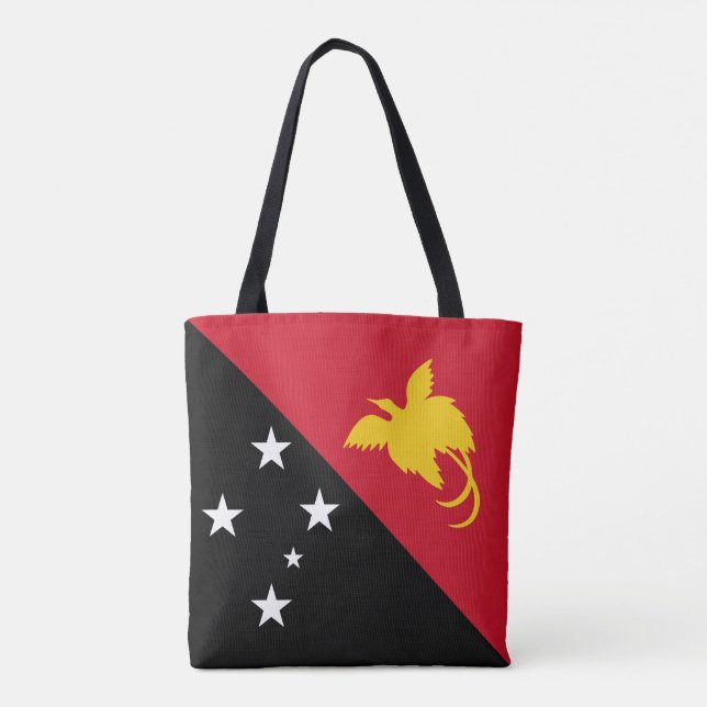 Papua Nya Guinea Flagga Tygkasse (Baksida)