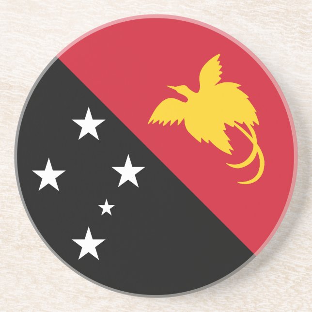 Papua Nya Guinea Flagga Underlägg (Framsidan)
