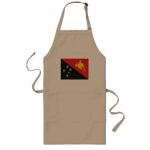 Papua Nya Guinea flaggaförkläde Långt Förkläde