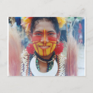 Papua Nya Guinea flicka Vykort