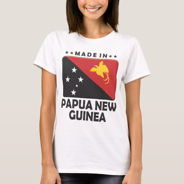Papua Nya Guinea gjorde T Shirt (Framsida)