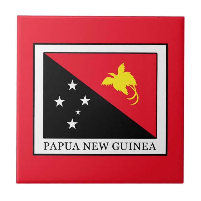 Papua Nya Guinea Kakelplatta (Framsidan)