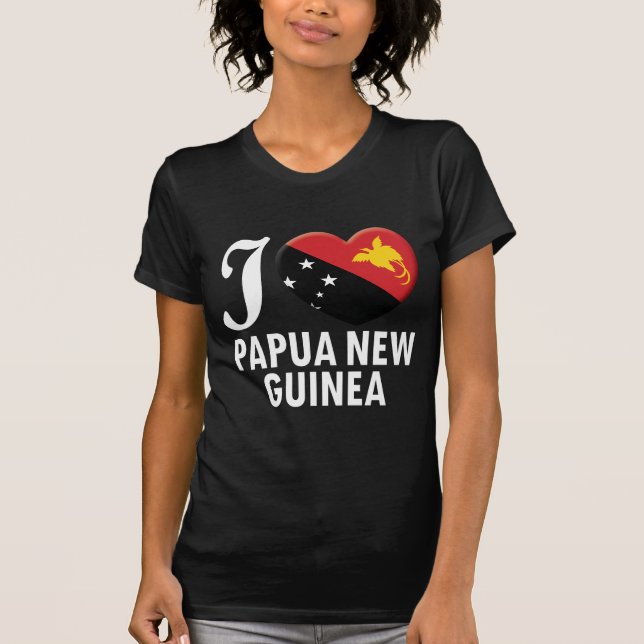 Papua Nya Guinea kärlek W T Shirt (Framsida)