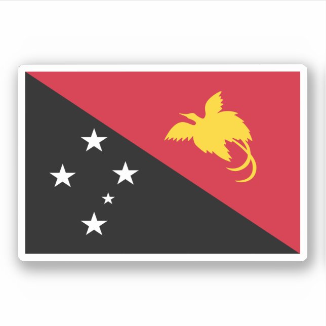 Papua Nya Guinea Klistermärken (Framsida)