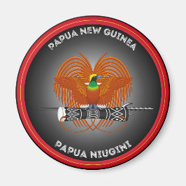 Papua Nya Guinea kulturarvsemblem Magnet