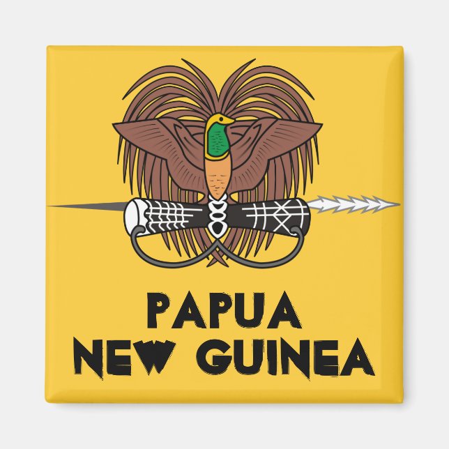Papua Nya Guinea* Kylskåp, magnet (Framsidan)