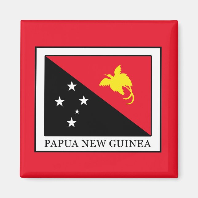 Papua Nya Guinea Magnet (Framsidan)