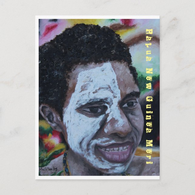 Papua Nya Guinea Meri Vykort (Framsida)