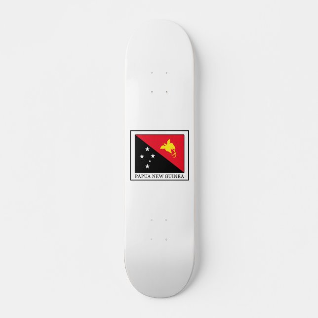 Papua Nya Guinea Mini Skateboard Bräda 18,7 Cm (Framsida)