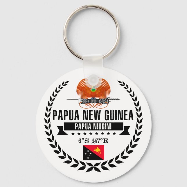 Papua Nya Guinea Nyckelring (Framsida)