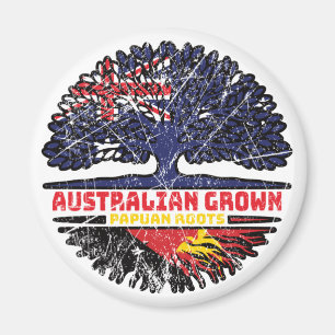 Papua Nya Guinea Papua Australien Australien Träd Magnet