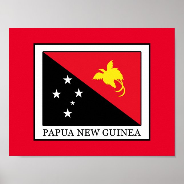 Papua Nya Guinea Poster (Framsidan)