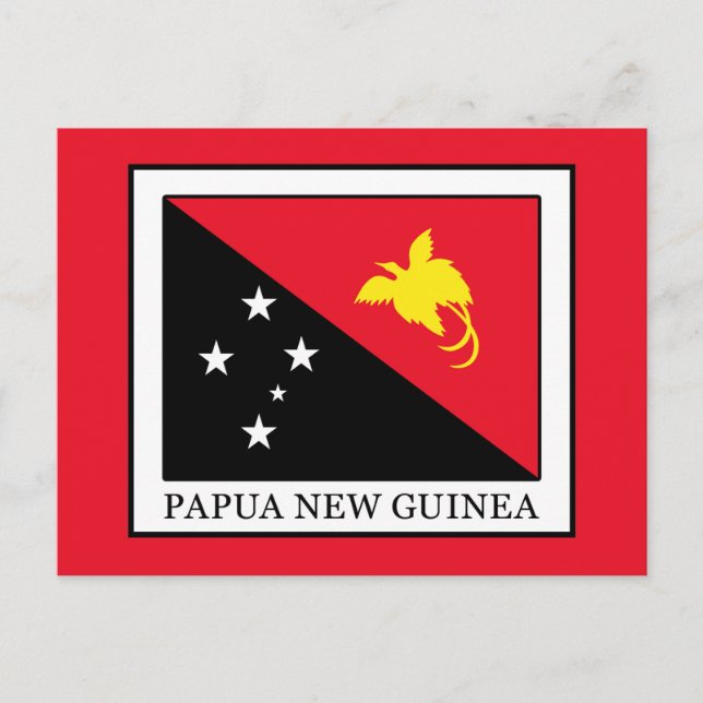 Papua Nya Guinea Vykort (Framsida)