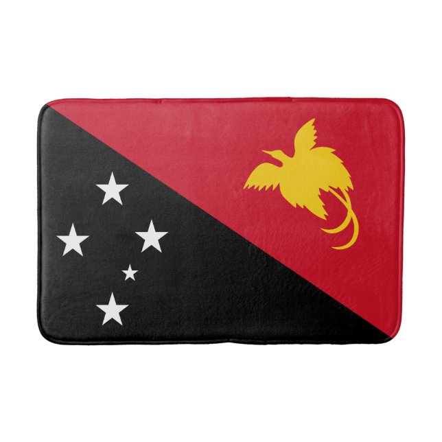 Papua Nya Guineas flagga Badrumsmatta (Framsidan)