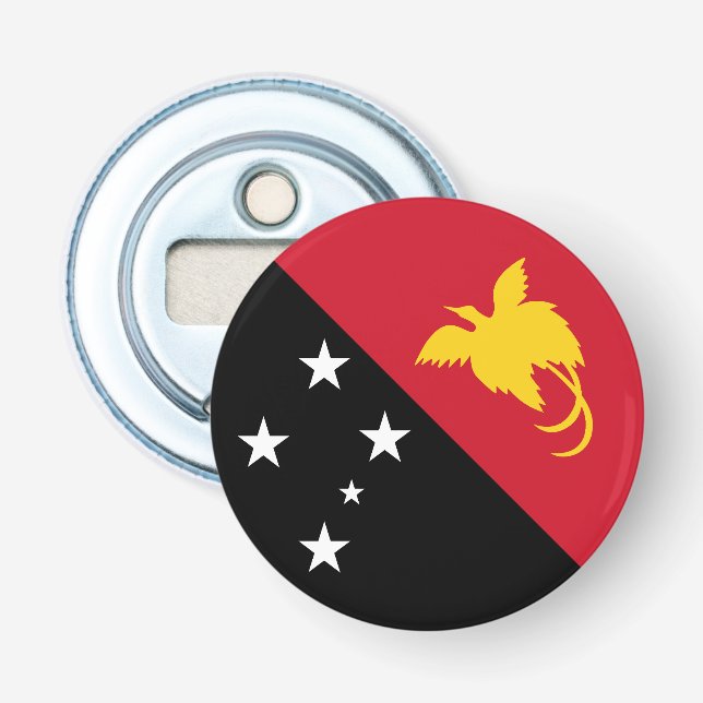 Papua Nya Guineas flagga Flasköppnare (Framsidan)