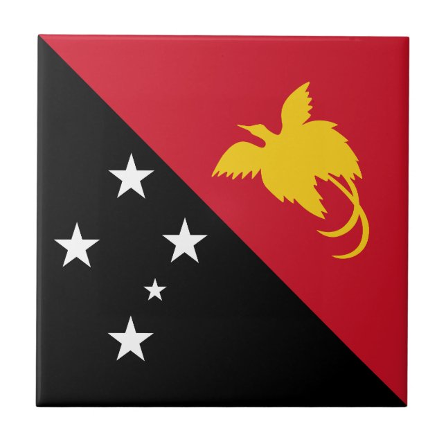 Papua Nya Guineas flagga Kakelplatta (Framsidan)