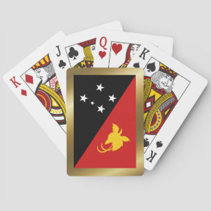 Papua Nya Guineas Flagga Kortlek