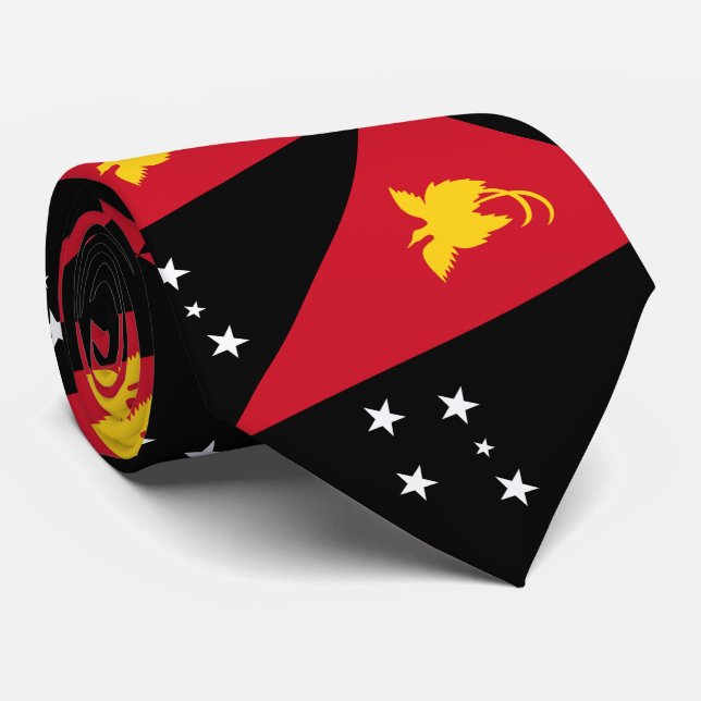 Papua Nya Guineas flagga Slips (Rullad)