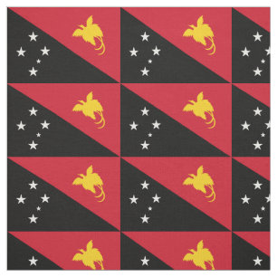 Papua Nya Guineas flagga Tyg