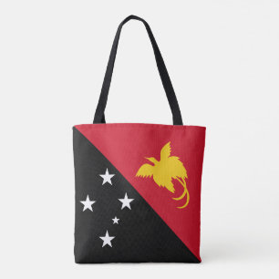 Papua Nya Guineas flagga Tygkasse