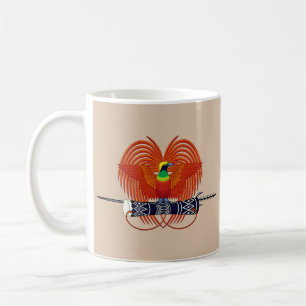 Papua Nya Guineas nationella emblem Kaffemugg