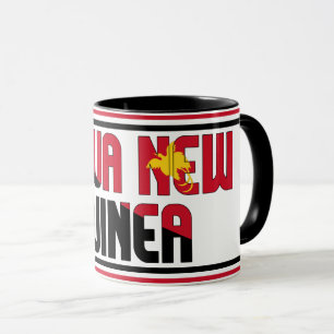 Papua Nya Guineas nationella Flagga Patriotic Coff Mugg