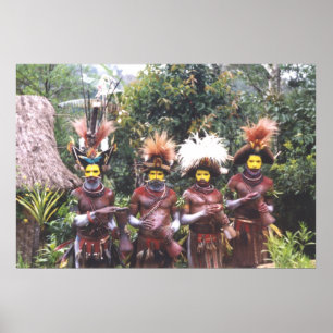 Papua Nya Guineas stamfolk, Poster