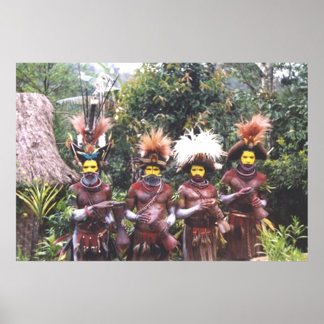 Papua Nya Guineas stamfolk, Poster (Framsidan)