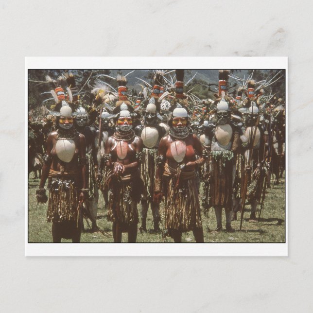 Papua Nya Guineas vykort (Framsida)