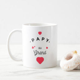 Papy au grand coeur kaffemugg