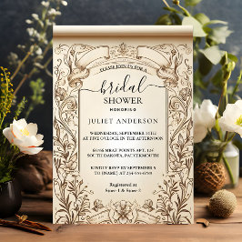 Papyrus Vintage Vellum Overlay Möhippa Inbjudningar