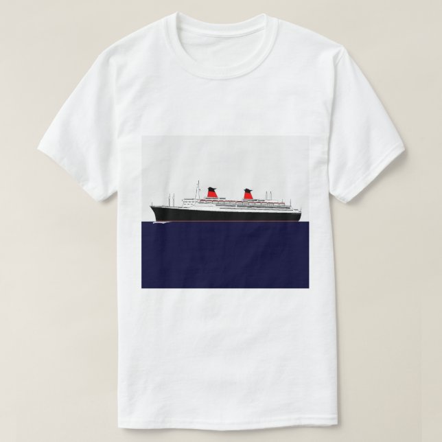 Paquebot France T Shirt (Design framsida)