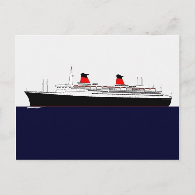 Paquebot Frankrike Vykort (Framsida)