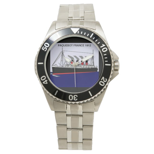 Paquebot frankrikeklocka 1912 armbandsur (Framsida)