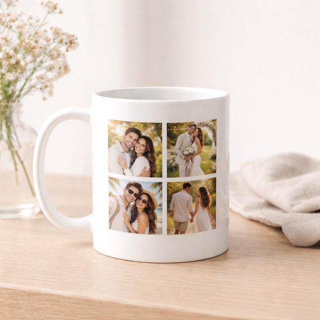 Par årsdag gåva fotokollage kaffemugg (Skapare uppladdad)