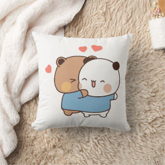 par av bubu och dudu Mjölk och Mocha Bears Kawaii Kudde