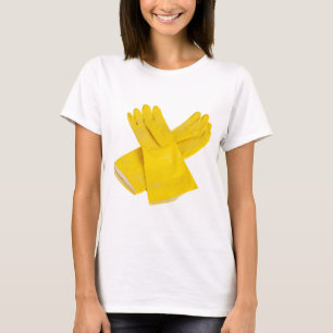 Par av latexhandskar tee shirt