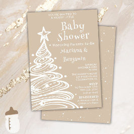 Par Baby Shower på Neutralten  Inbjudningar