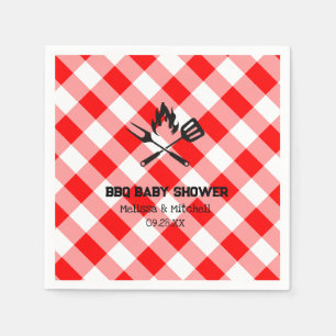 Par BBQ babyduschrödspätta Pappersservett
