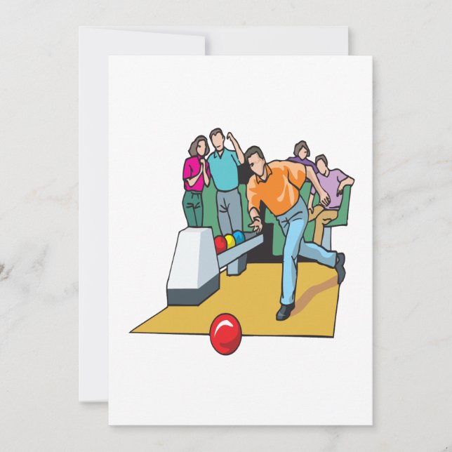 Par Bowling Inbjudningar (Framsida)