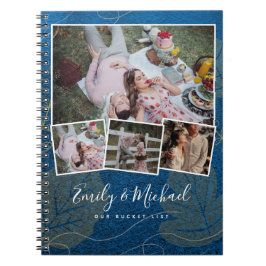 Par BUCKET LIST Photo Collage Newlyed Journal Anteckningsbok