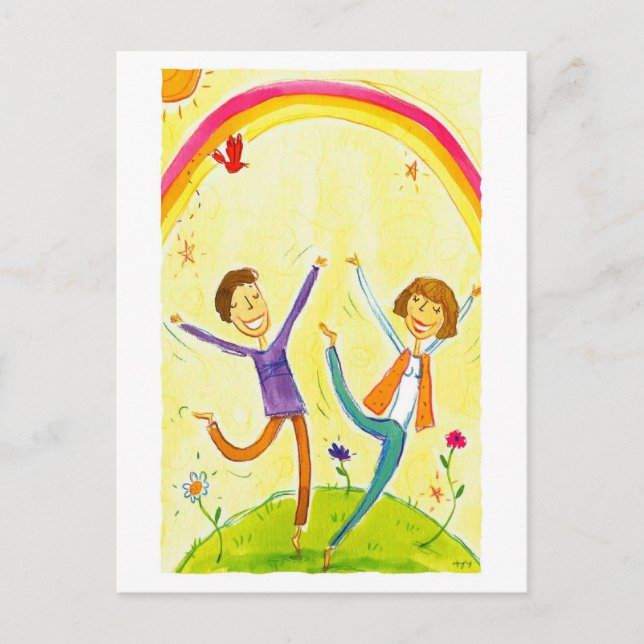 par dans vykort (Framsida)