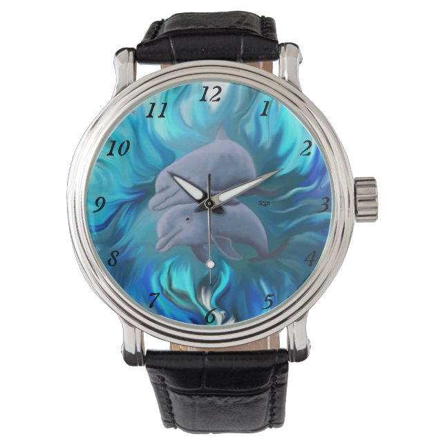 Par Delfiner Armbandsur (Framsida)