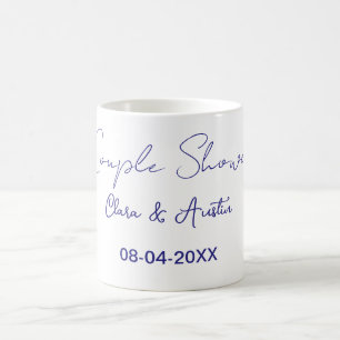 par duschtillbehör namn datum lila trendigt enkelt kaffemugg
