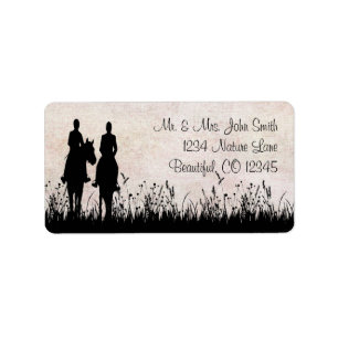 par Equestrian Adress Adressetikett