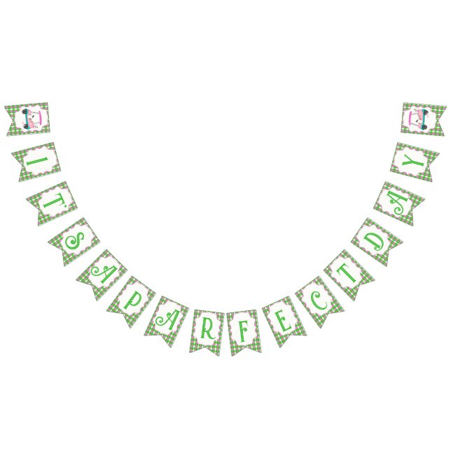 Par-Fect-Eleganten Golf Cart-Redot Babyskor Vimplar (Alla)