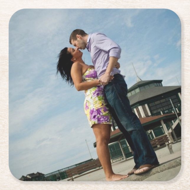 Par förälskad | kvadrerar underlägg papper kvadrat (Framsidan)