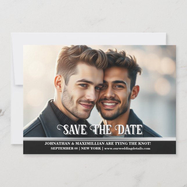 Par förlovning-fotot bröllop meddelande inbjudningar (Framsida)