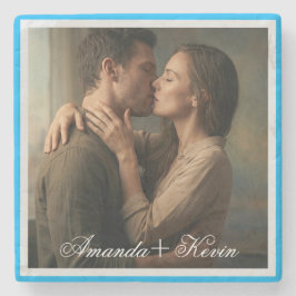 Par Foto & Anpassad Namn Sten Underlägg